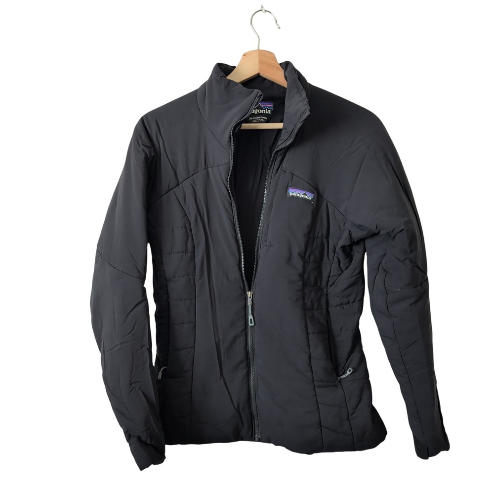 Patagonia Womens Nano-Air Jacket Black Full Zip Insulated 84256 XS Winter Flaw